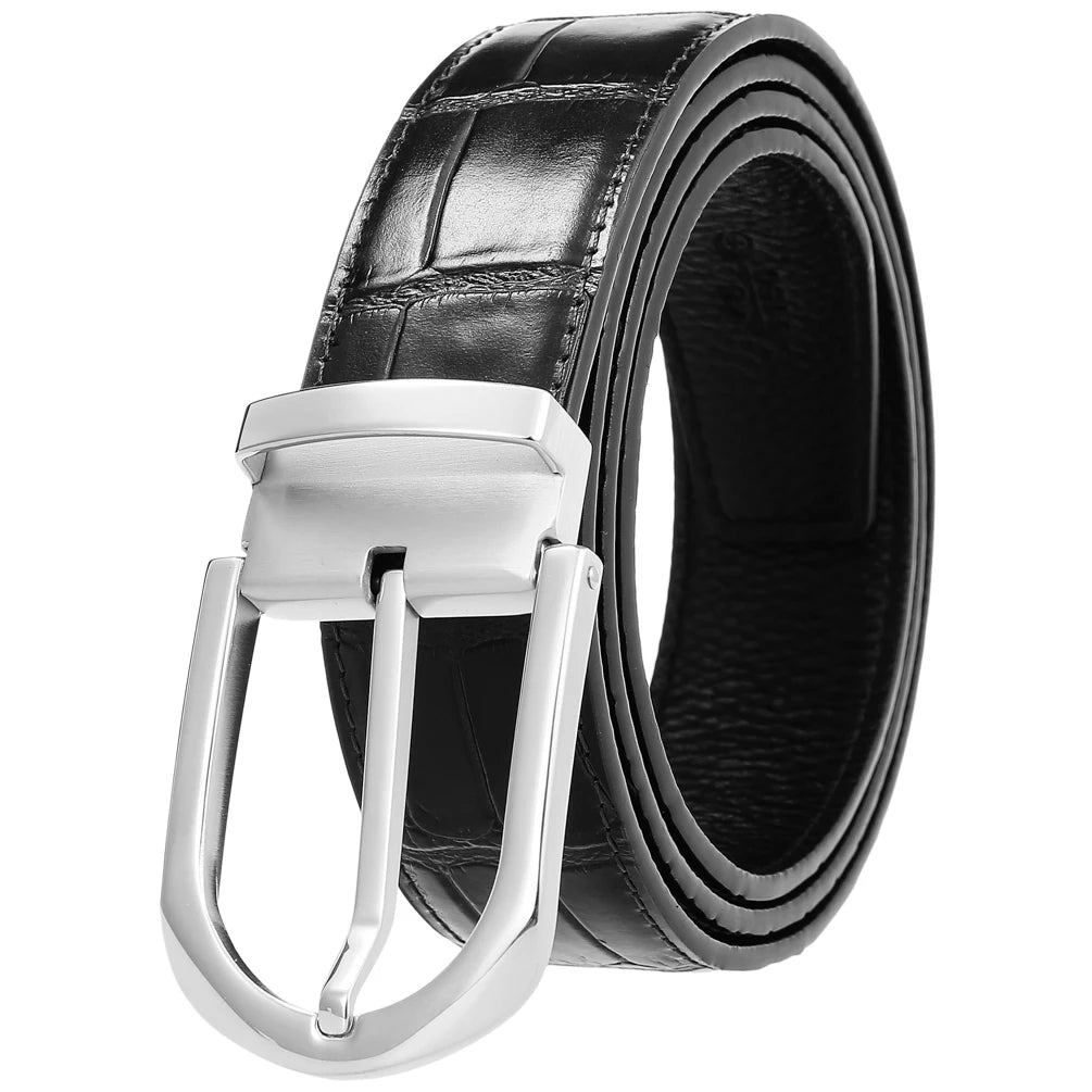 JMT-399818 Stainless Steel Pin Buckle Perforated Belt - Model LY35-61513-8