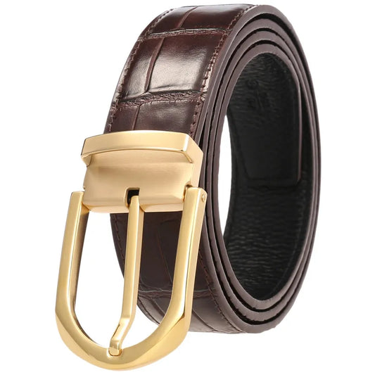 JMT-399818 Stainless Steel Pin Buckle Perforated Belt - Model LY35-61513-8