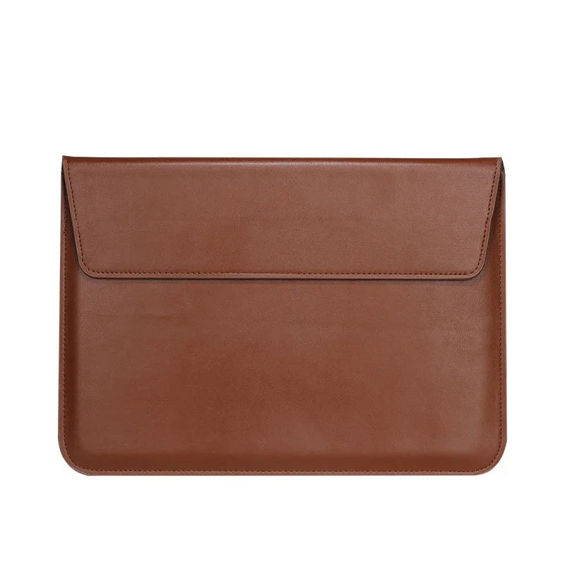 JMT-399882 Custom Smooth Leather Laptop Cover and Stand for 15-Inch Devices