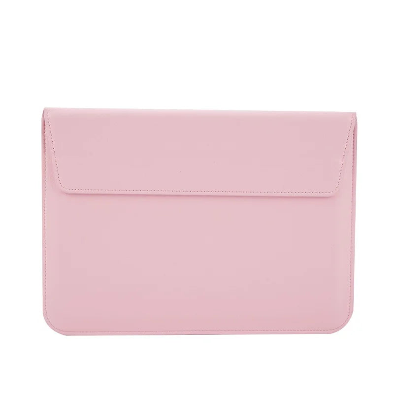 JMT-399882 Custom Smooth Leather Laptop Cover and Stand for 15-Inch Devices