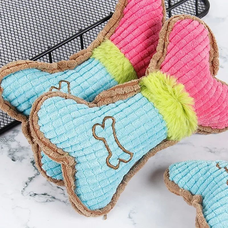 JMT-399882 Plush Squeaky Dog Toy for Small and Medium Breeds - Perfect for Puppy Teething and Aggressive Chewing