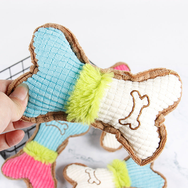 JMT-399882 Plush Squeaky Dog Toy for Small and Medium Breeds - Perfect for Puppy Teething and Aggressive Chewing
