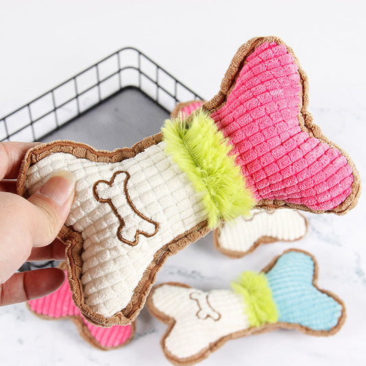JMT-399882 Plush Squeaky Dog Toy for Small and Medium Breeds - Perfect for Puppy Teething and Aggressive Chewing
