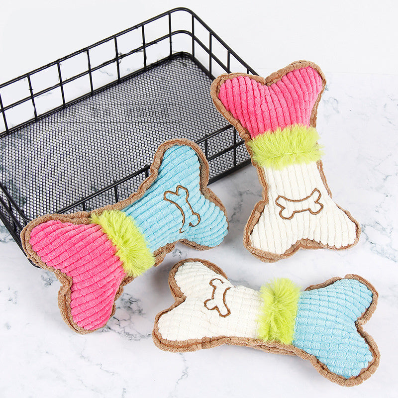 JMT-399882 Plush Squeaky Dog Toy for Small and Medium Breeds - Perfect for Puppy Teething and Aggressive Chewing