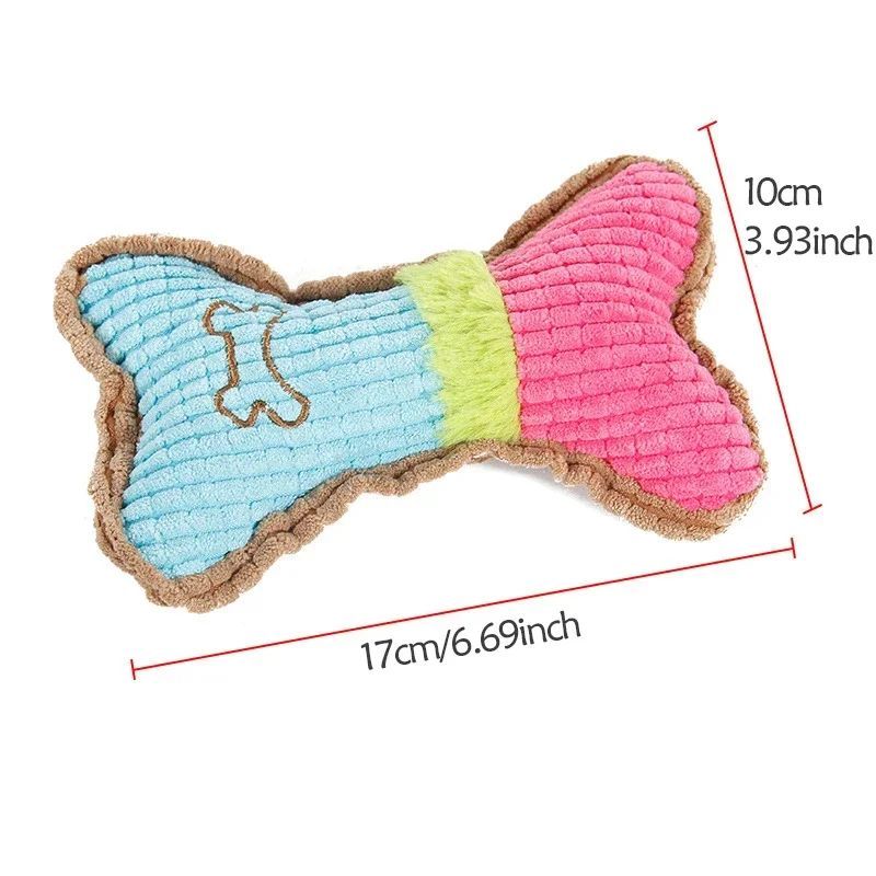 JMT-399882 Plush Squeaky Dog Toy for Small and Medium Breeds - Perfect for Puppy Teething and Aggressive Chewing