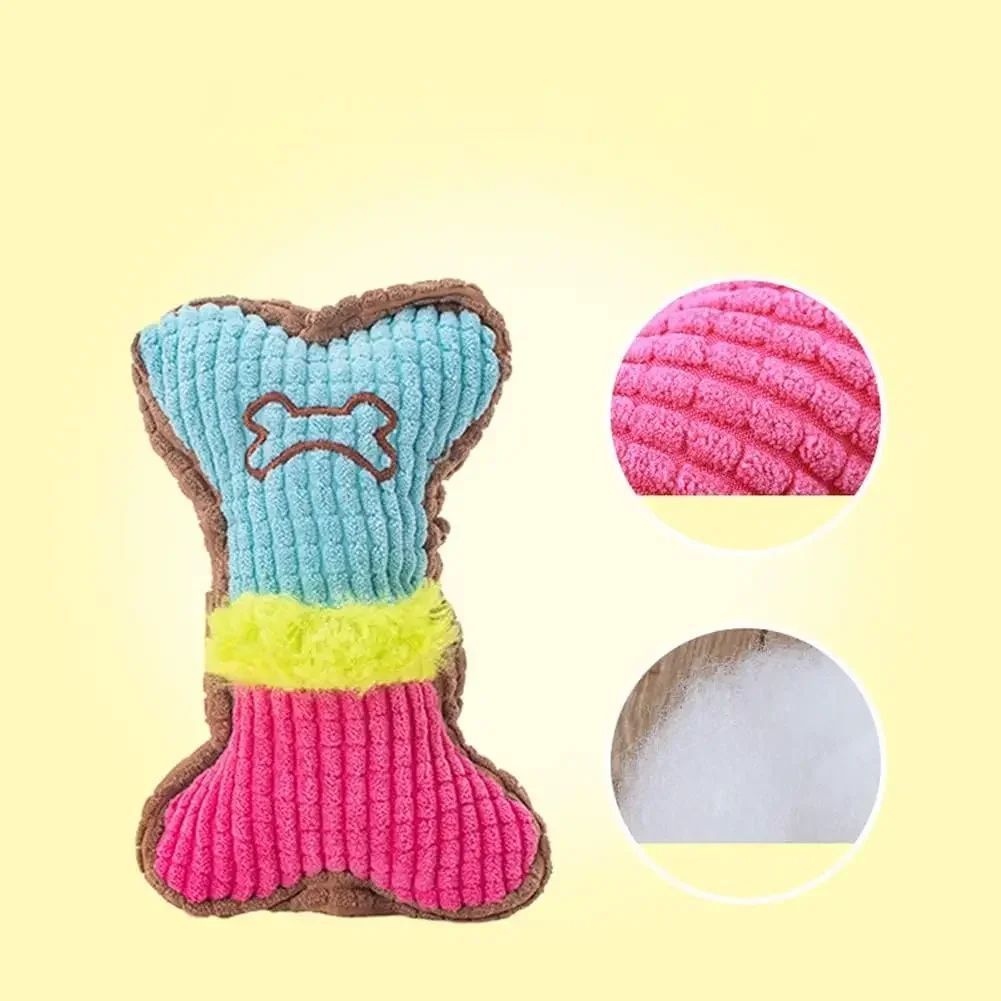 JMT-399882 Plush Squeaky Dog Toy for Small and Medium Breeds - Perfect for Puppy Teething and Aggressive Chewing