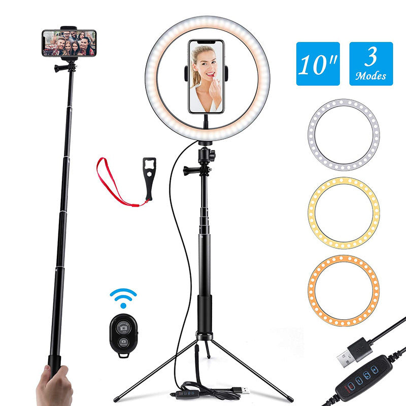 JMT-400074 Adjustable Tripod Selfie Stick for iPhone - Aluminum Alloy, 5 Sections, 45cm Shrink Height