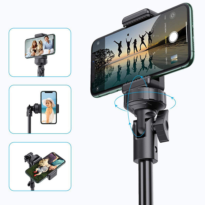 JMT-400074 Adjustable Tripod Selfie Stick for iPhone - Aluminum Alloy, 5 Sections, 45cm Shrink Height