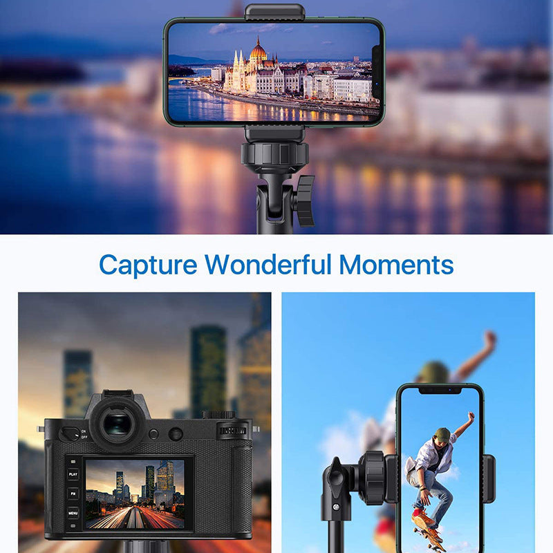 JMT-400074 Adjustable Tripod Selfie Stick for iPhone - Aluminum Alloy, 5 Sections, 45cm Shrink Height