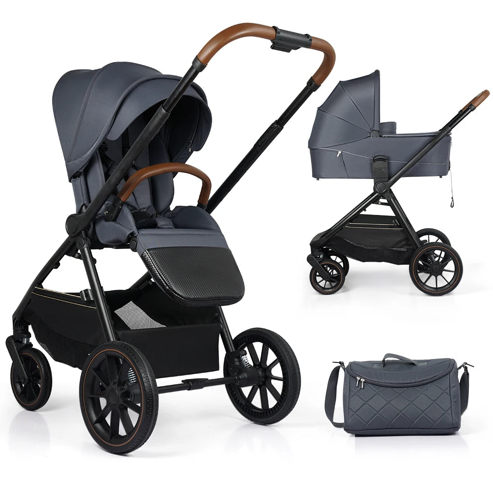 JMT-400074 Compact 2-in-1 Portable Baby Stroller and Pram - Lightweight Folding Design for Travel
