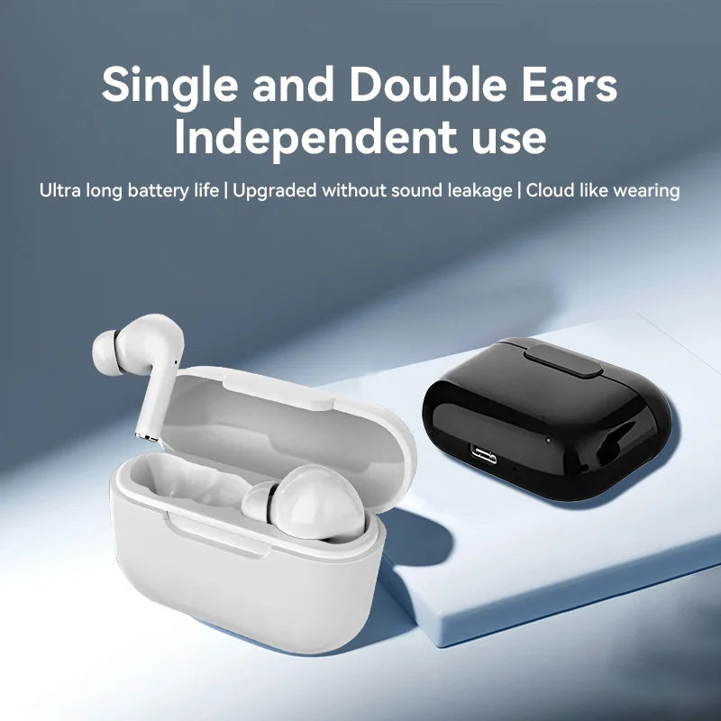 JMT-400394 True Wireless Earphones E17 with Bluetooth 5.3, Waterproof In-Ear Headset, Built-in Microphone for Gaming and Phone Use