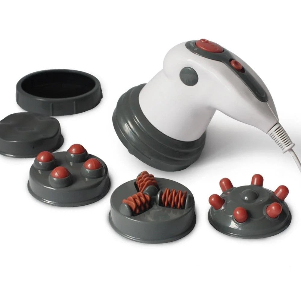 JMT-400458 Full-Body Hand-Held Fat Pushing Massager with Infrared Heating and Replaceable Massage Heads