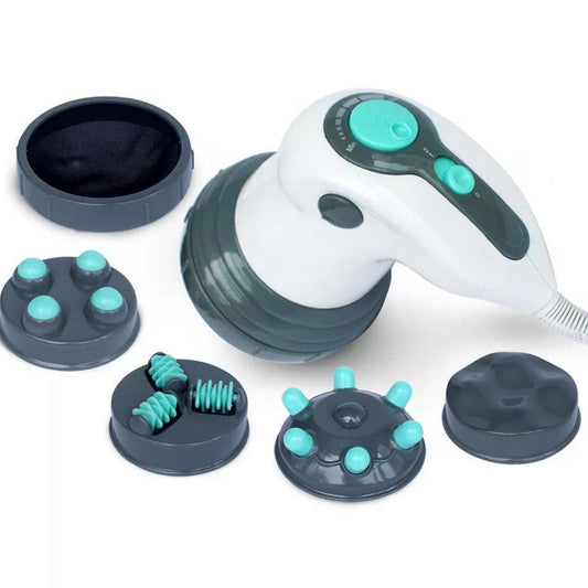 JMT-400458 Full-Body Hand-Held Fat Pushing Massager with Infrared Heating and Replaceable Massage Heads
