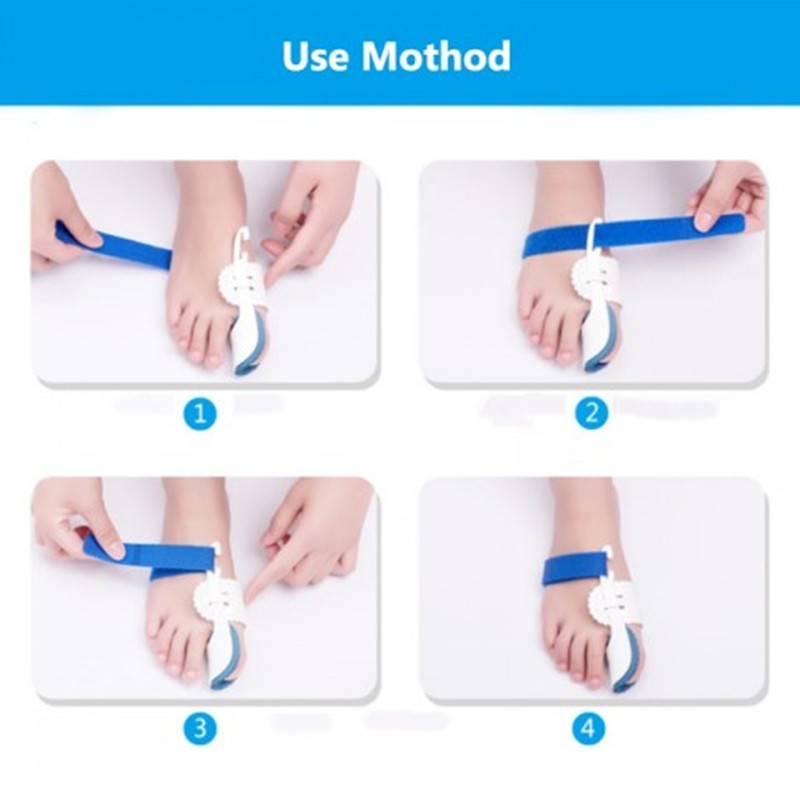JMT-400522 Silicone Toe Eversion Correctors with Adjustable Straps for Pain Relief and Comfort