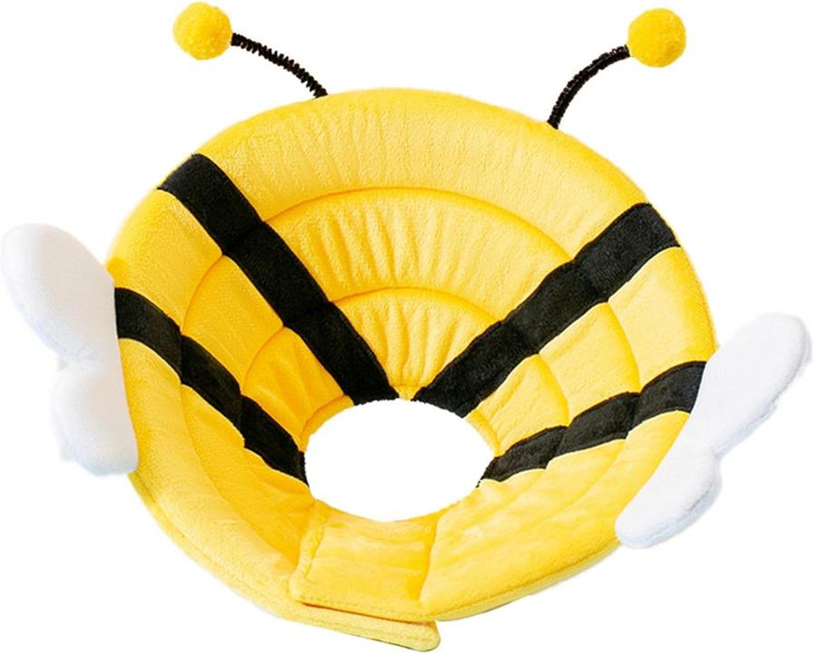 JMT-400714 Adorable Soft Cat Cone Collar with Bee Design for Comfort and Protection