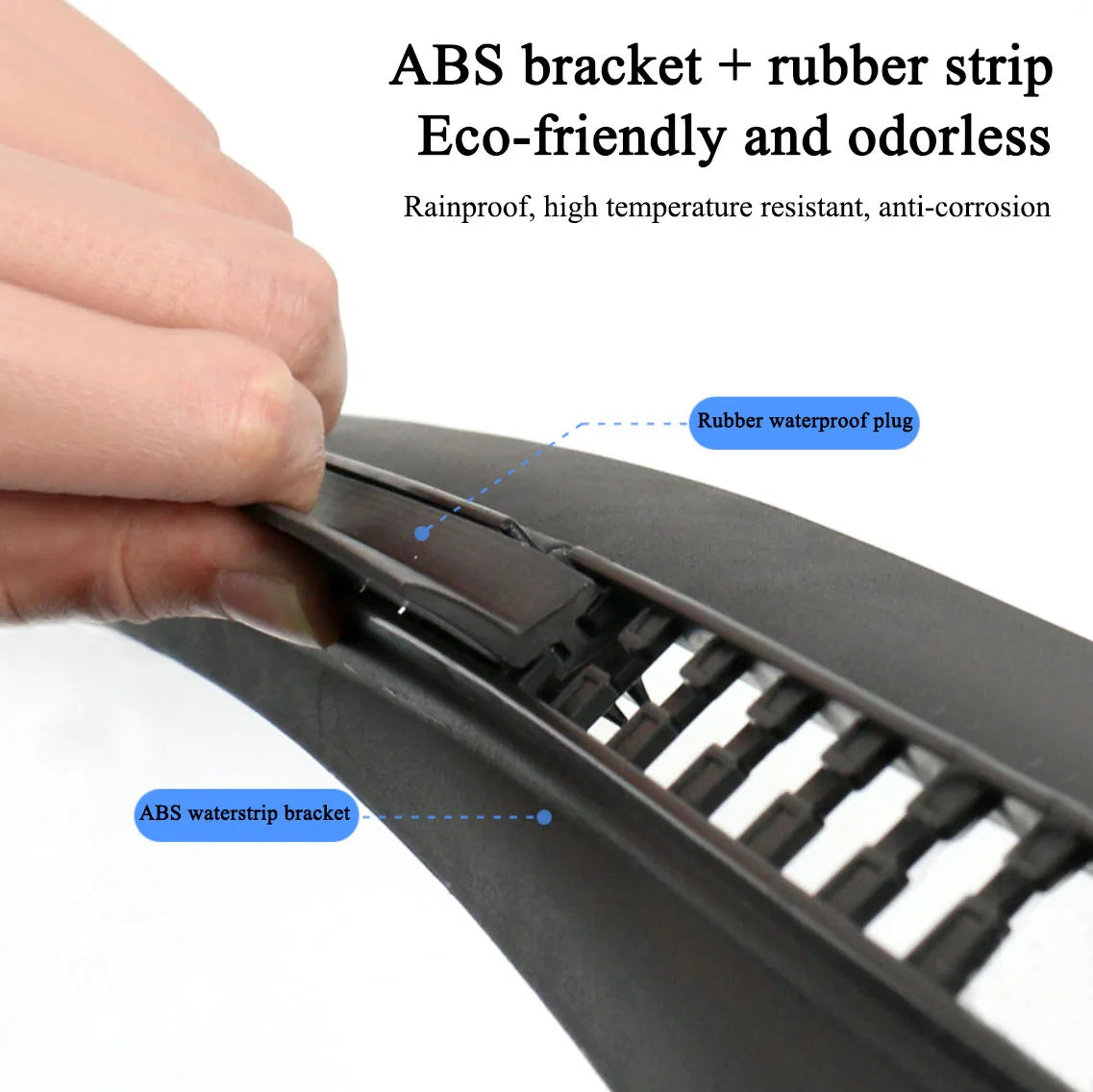 JMT-400842 Front Hood Rubber Waterproofing Retaining Strip Seal for Tesla Model Y/3 (2019-2022)