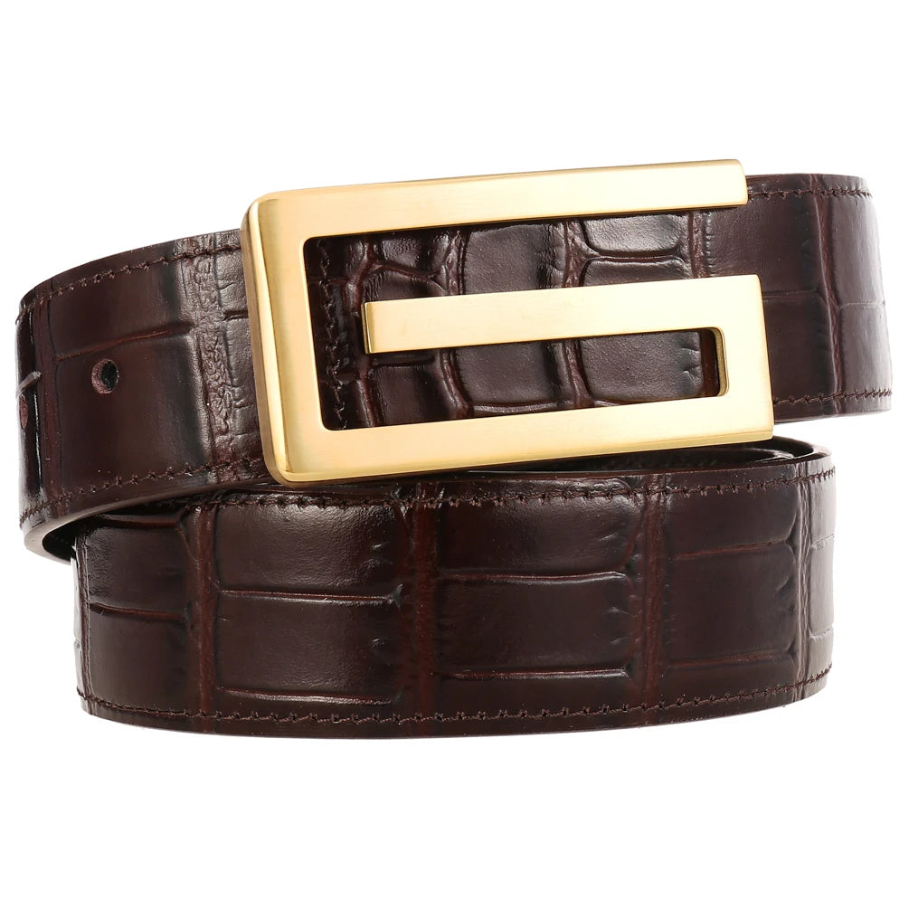 JMT-400970 Casual Stainless Steel Letter Belt for Everyday Fashion