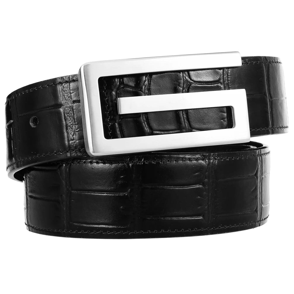 JMT-400970 Casual Stainless Steel Letter Belt for Everyday Fashion