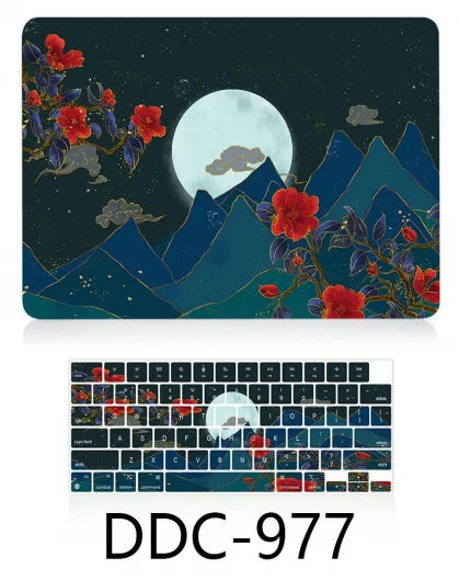 JMT-401034 Crystal Clear Transparent UV Printed Case for 15-Inch MacBook Air 2024 with M2 Chip