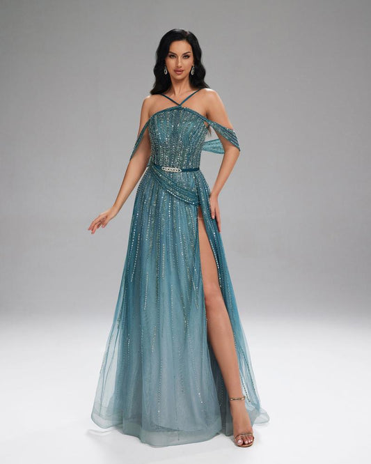 JMT-401290 Elegant Green Women's Dress - SH0202 Model
