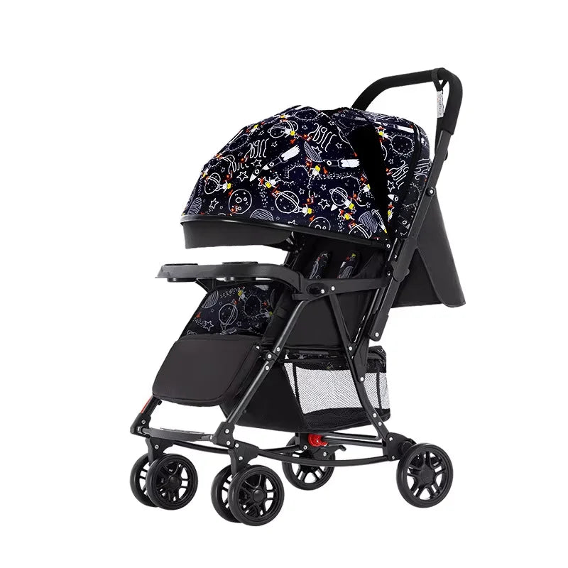 JMT-401354 Lightweight Classic Style Rocking Wheel Stroller Pram for Infants and Toddlers