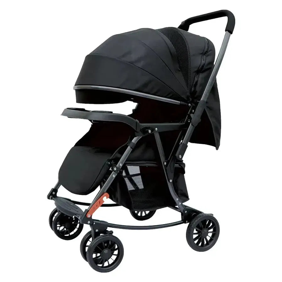 JMT-401354 Lightweight Classic Style Rocking Wheel Stroller Pram for Infants and Toddlers