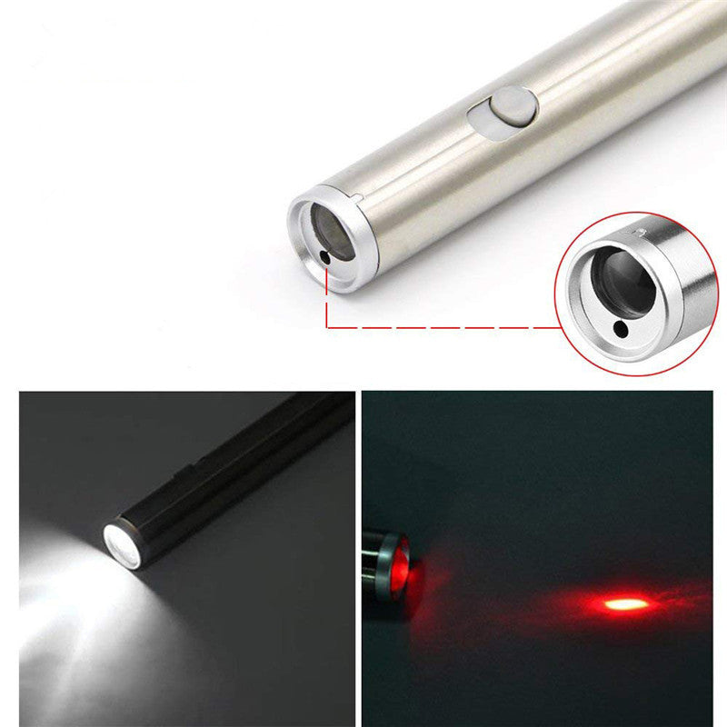 JMT-401354 Stainless Steel Laser Light and Cat Toy Stick