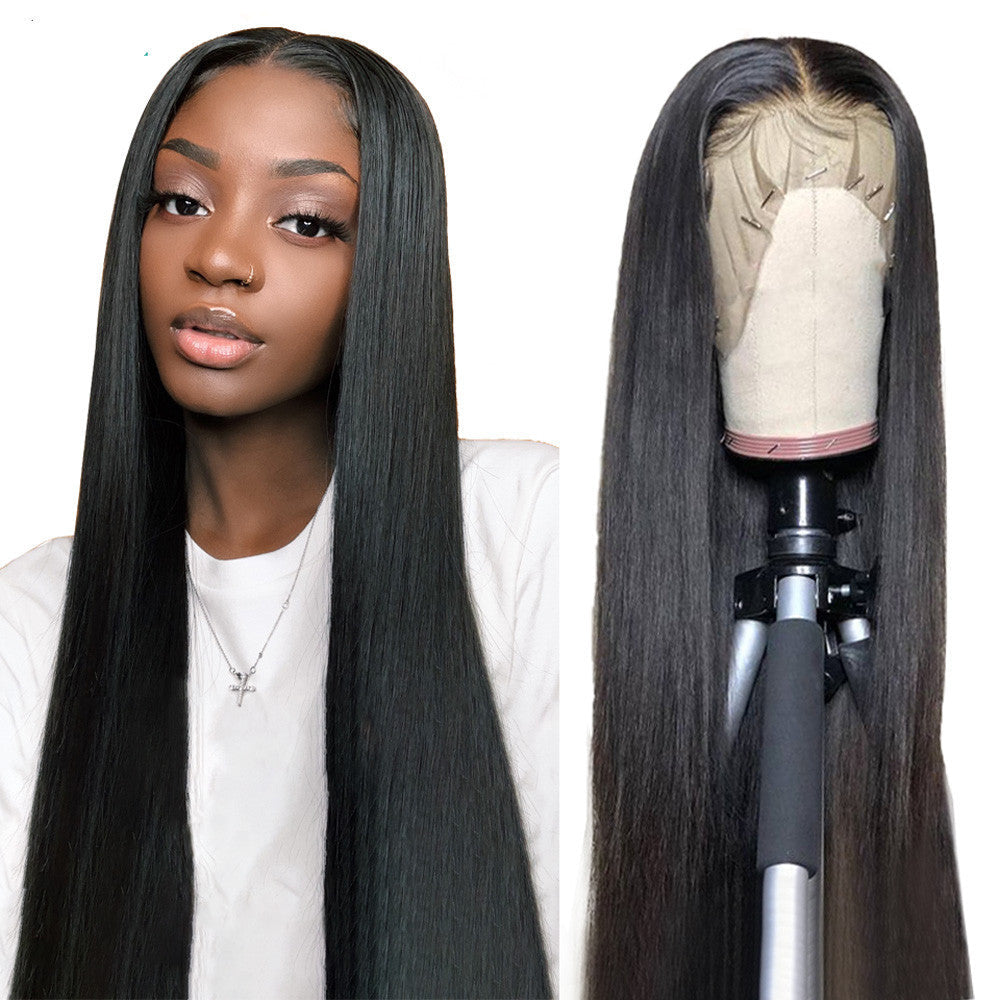 JMT-401738 Long Straight Wig with Split Scalp – High Temperature Silk, 70cm, Dyeable and Ironable