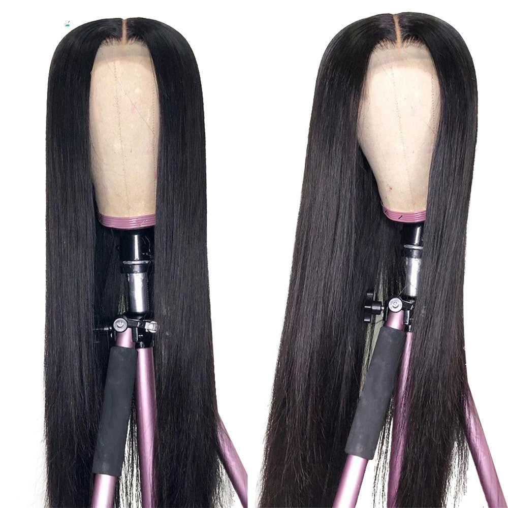 JMT-401738 Long Straight Wig with Split Scalp – High Temperature Silk, 70cm, Dyeable and Ironable