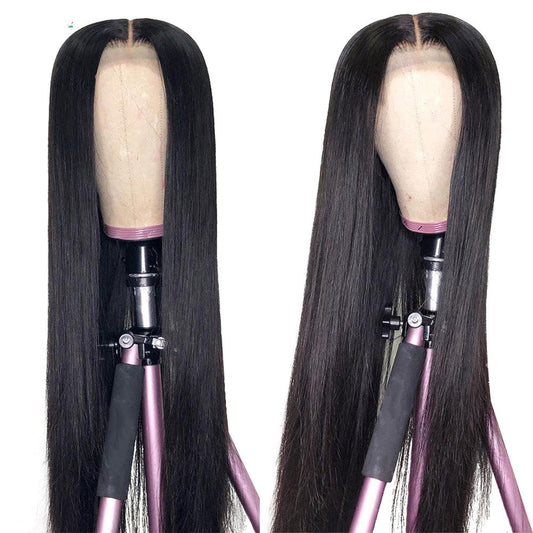 JMT-401738 Long Straight Wig with Split Scalp – High Temperature Silk, 70cm, Dyeable and Ironable