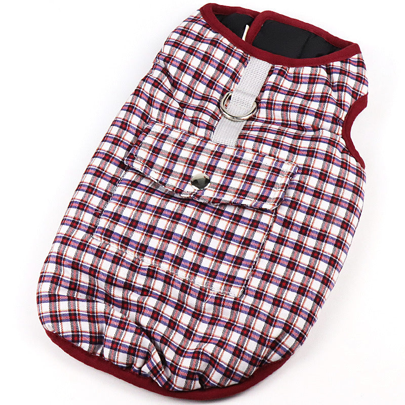 JMT-401994 Padded Cotton Vest for Medium and Large Dogs – Casual Apparel with Adjustable Fit