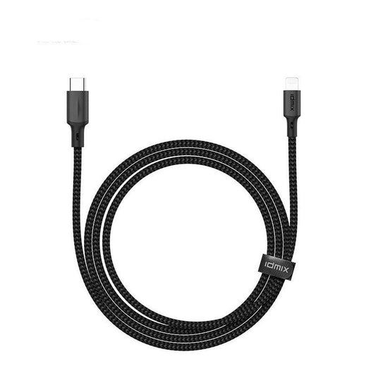 JMT-402186 Type-C to Lightning Fast Charging Cable - 1m, Single Connector, Available in Black/Gray and Red