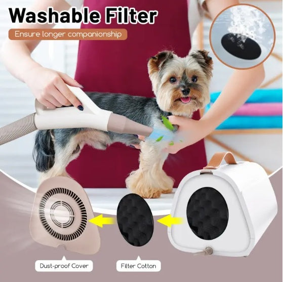 JMT-402442 Adjustable Dog and Cat Hair Blower with Negative Ion Technology and Smart LED Display