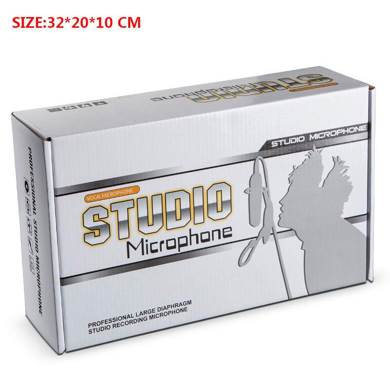 JMT-402698 Professional Retro Condenser Microphone for K Song and Live Recording, Cardioid Pattern, Wireless, 20Hz-20KHz Response