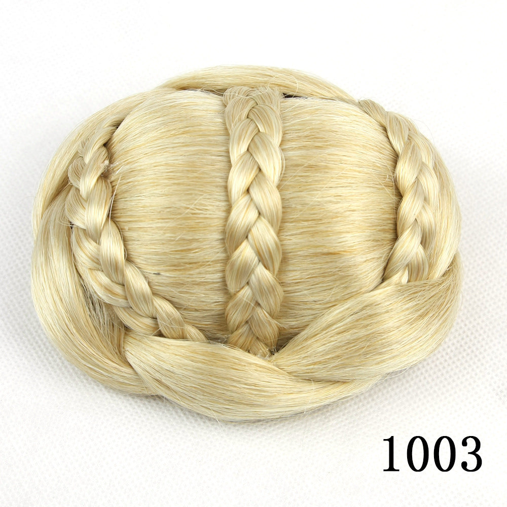 JMT-402890 Braided Bun Hair Pack with High Temperature Wire for All Skin Tones and Face Shapes
