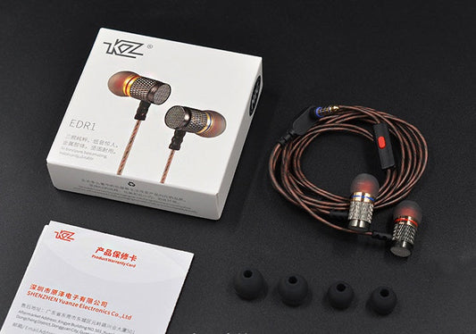 JMT-403018 Metal In-Ear Headphones with Subwoofer and Noise Cancellation for Mobile Music and MP3 Players
