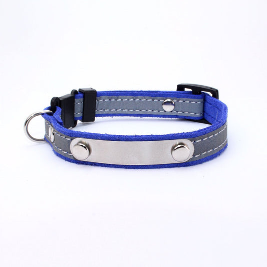 JMT-403018 Reflective Safety Pet Collar for Cats - Korean Velvet in Various Colors