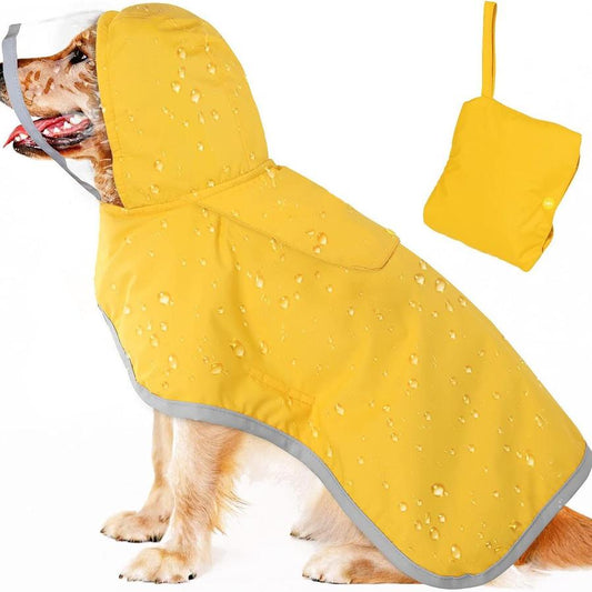 JMT-403146 Waterproof Breathable Dog Raincoat with Hood and Belly Protection for Small Dogs