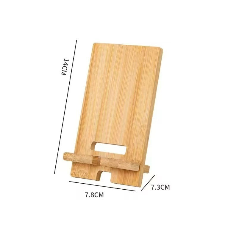 JMT-403210 Solid Wood 3-Layer Mobile Phone Holder in Retro and Light Burnt Colors