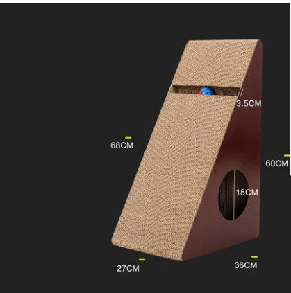 JMT-403530 Corrugated Vertical Cat Climbing Board with Grinding Claws for Scratching and Play
