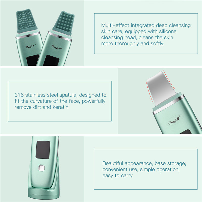 JMT-403658 Ultrasonic Negative Ion Blackhead Vacuum Cleaner with Deep Pore Cleansing and Nano Spray Function