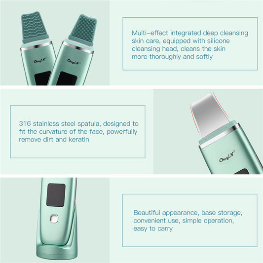 JMT-403658 Ultrasonic Negative Ion Blackhead Vacuum Cleaner with Deep Pore Cleansing and Nano Spray Function