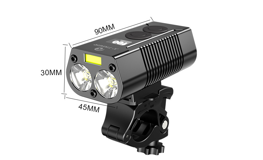 JMT-403722 USB Rechargeable Front Bicycle Light for Night Cycling
