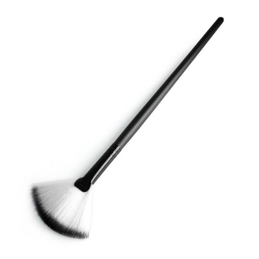 JMT-403786 Blush Loose Powder Makeup Brush with Man-Made Fiber Bristles in Elegant Silver or Color Options