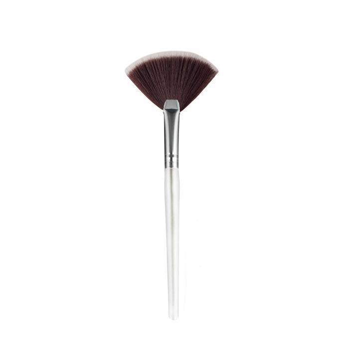 JMT-403786 Blush Loose Powder Makeup Brush with Man-Made Fiber Bristles in Elegant Silver or Color Options