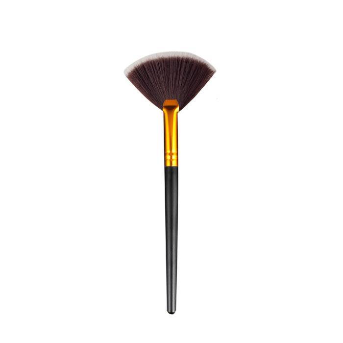 JMT-403786 Blush Loose Powder Makeup Brush with Man-Made Fiber Bristles in Elegant Silver or Color Options