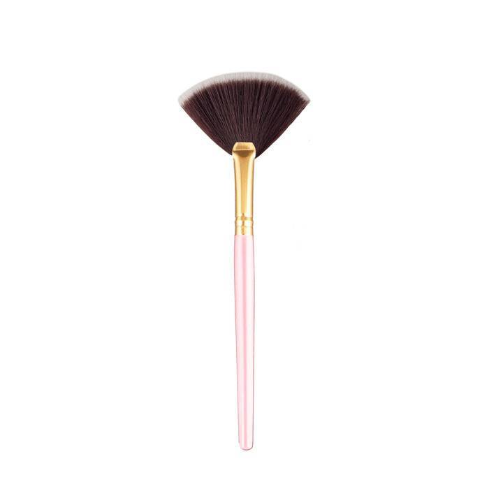 JMT-403786 Blush Loose Powder Makeup Brush with Man-Made Fiber Bristles in Elegant Silver or Color Options