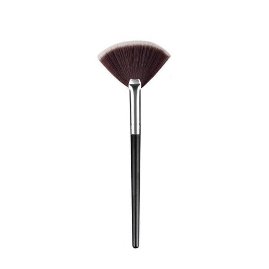 JMT-403786 Blush Loose Powder Makeup Brush with Man-Made Fiber Bristles in Elegant Silver or Color Options