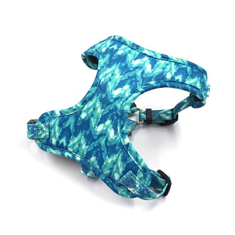 JMT-403850 Dog Walking Set with Collar, Leash, Bow Knot, and Waste Bag - Polyester Material