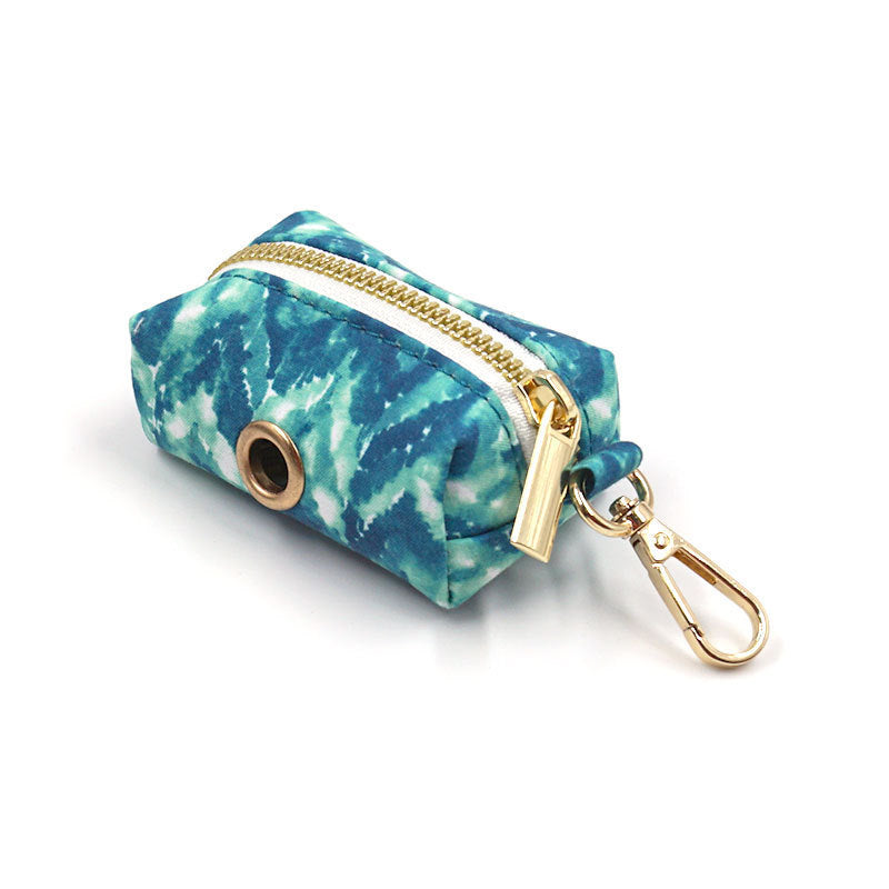 JMT-403850 Dog Walking Set with Collar, Leash, Bow Knot, and Waste Bag - Polyester Material